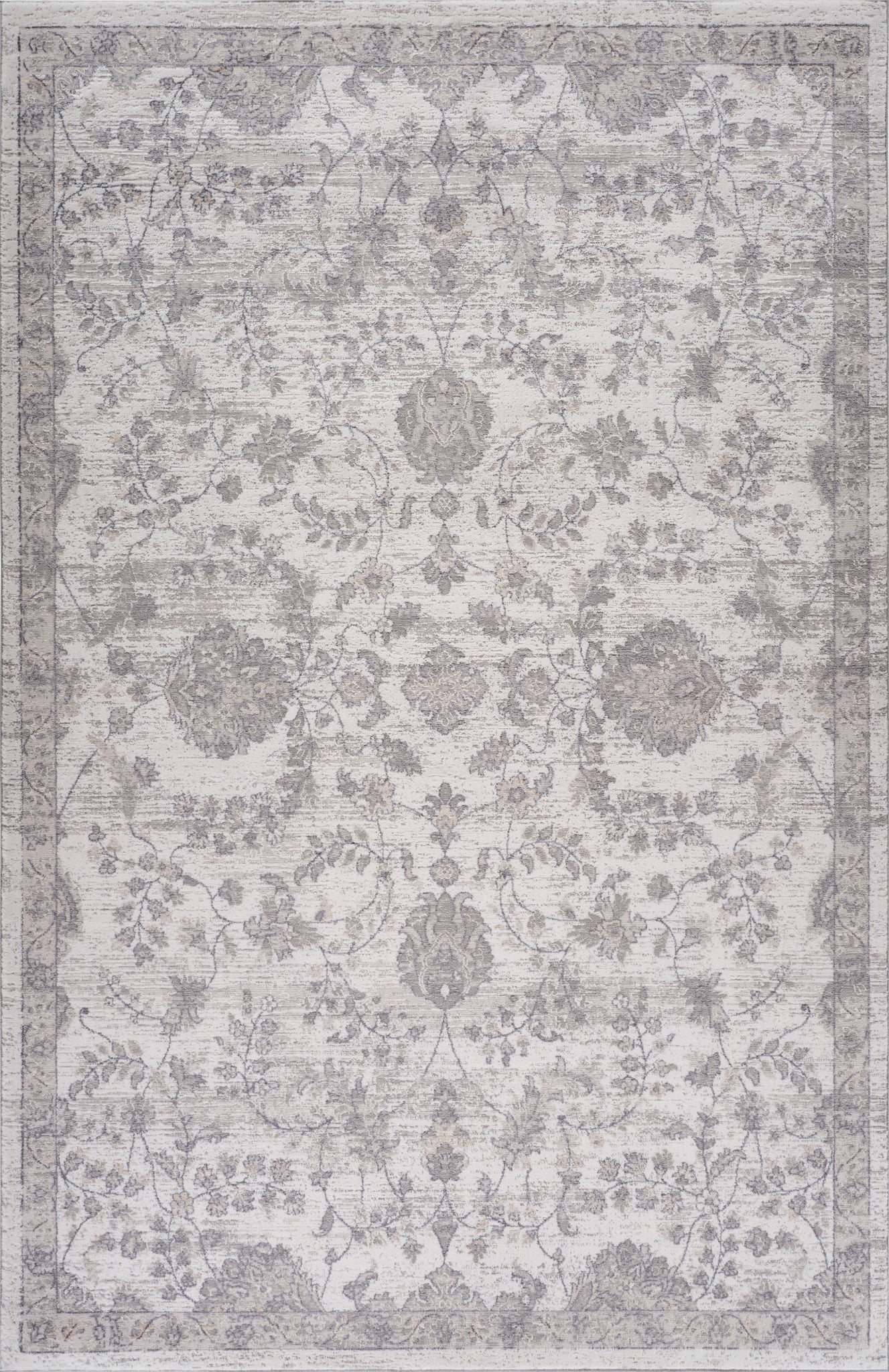 Atlas Classic Floral Beige Rug - Area Rugs - Rug Branch