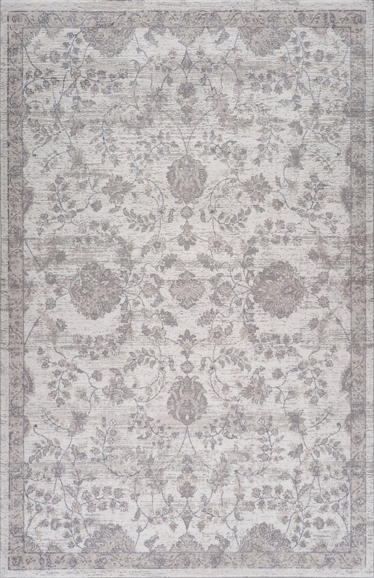 Atlas Classic Floral Beige Rug - Area Rugs - Rug Branch