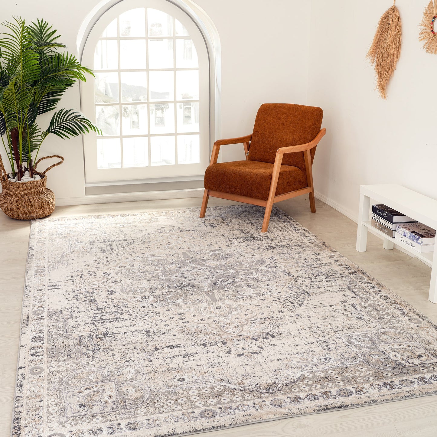 Atlas Classic Oriental Grey Rug - Area Rugs - Rug Branch