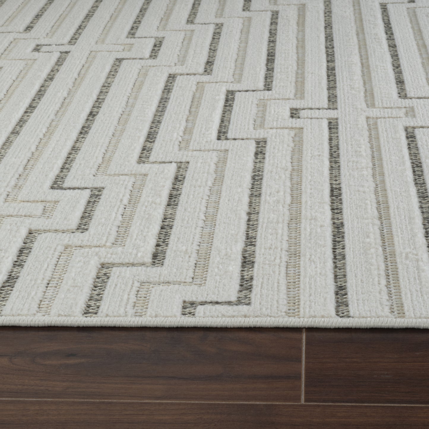 Maise Abstract Modern Cream Rug