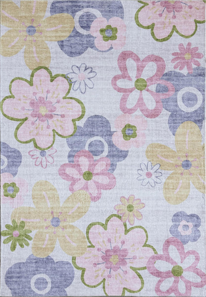 Soft Steps Playtime Fun Tapis de jeu floral Tapis doux rose