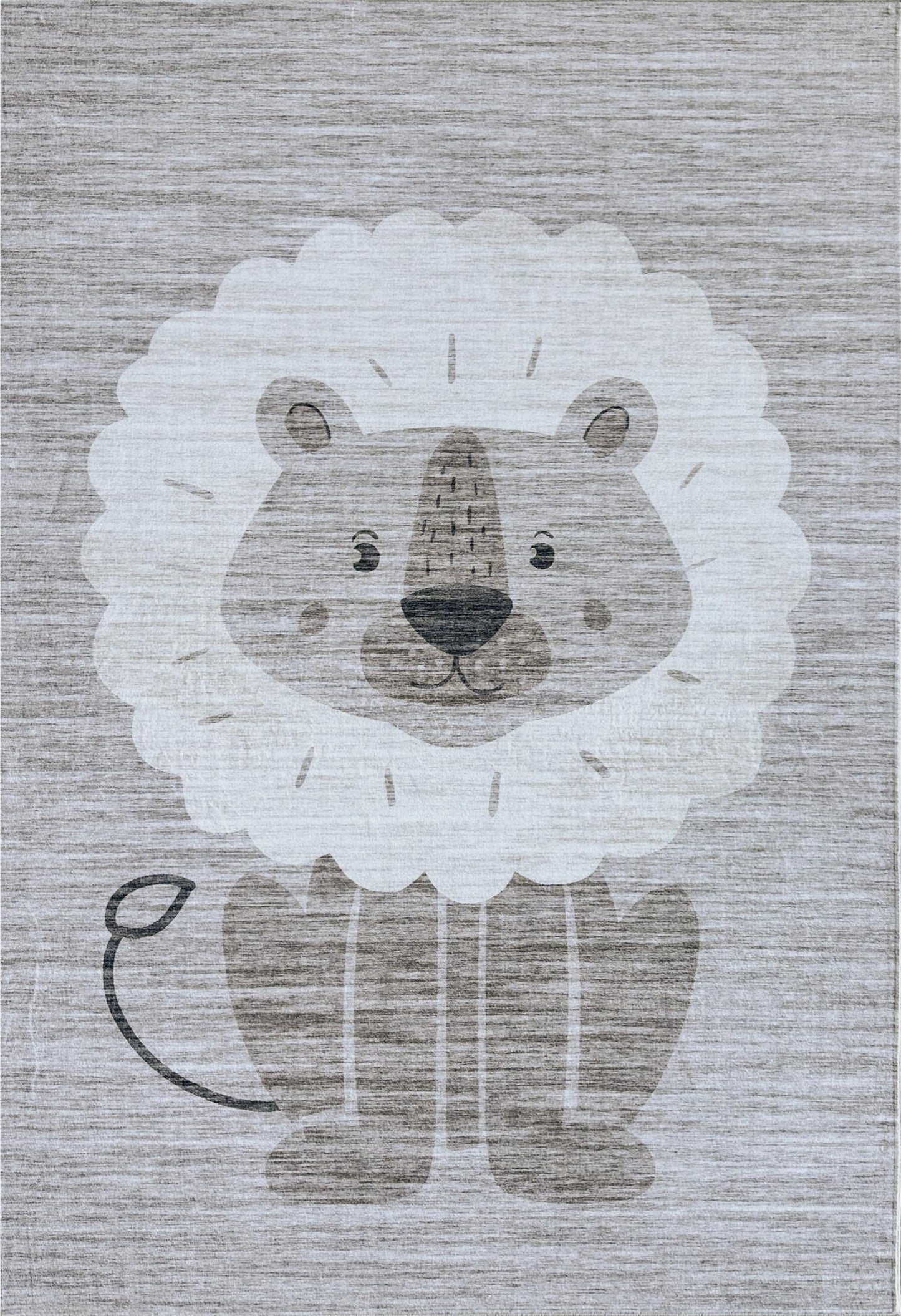 Soft Steps Playtime Lion, tapis de jeu animaux de dessin animé tapis doux beige neutre