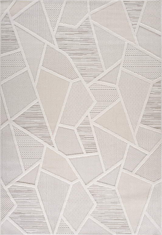 Tapis crème abstrait Maison Modern