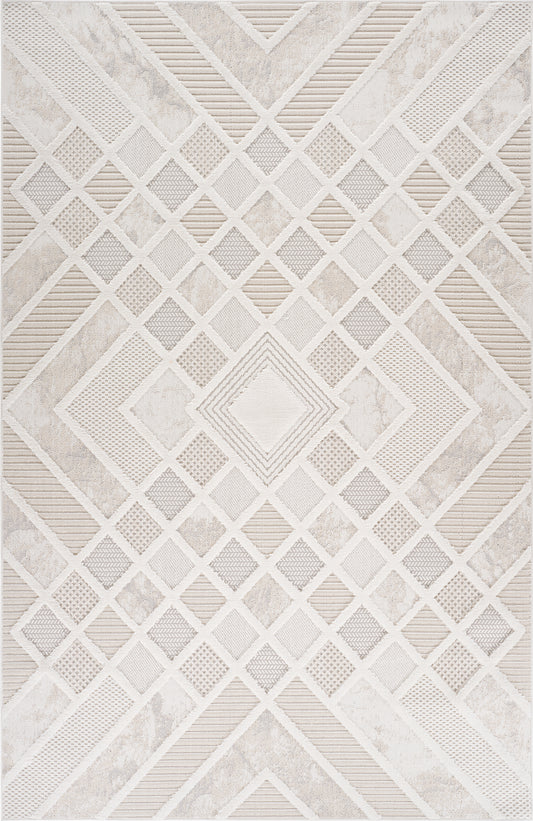 Tapis crème géométrique Maison Modern