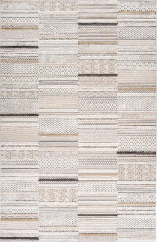 Maison Modern Abstract Beige Rug