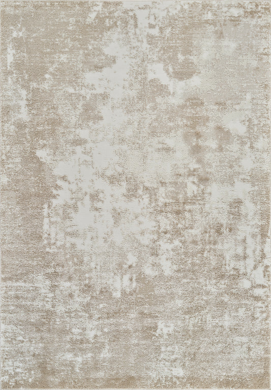 Tapis beige moderne abstrait Nomad