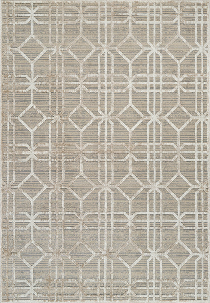 Tapis beige moderne abstrait Nomad