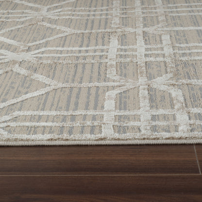 Nomad Abstract Modern Beige Rug