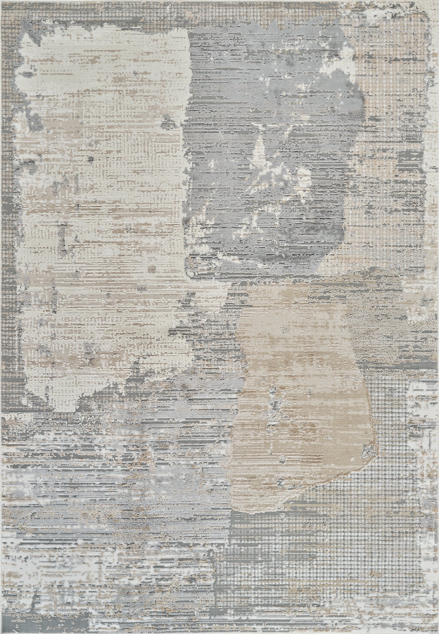 Nomad Abstract Modern Cream Rug