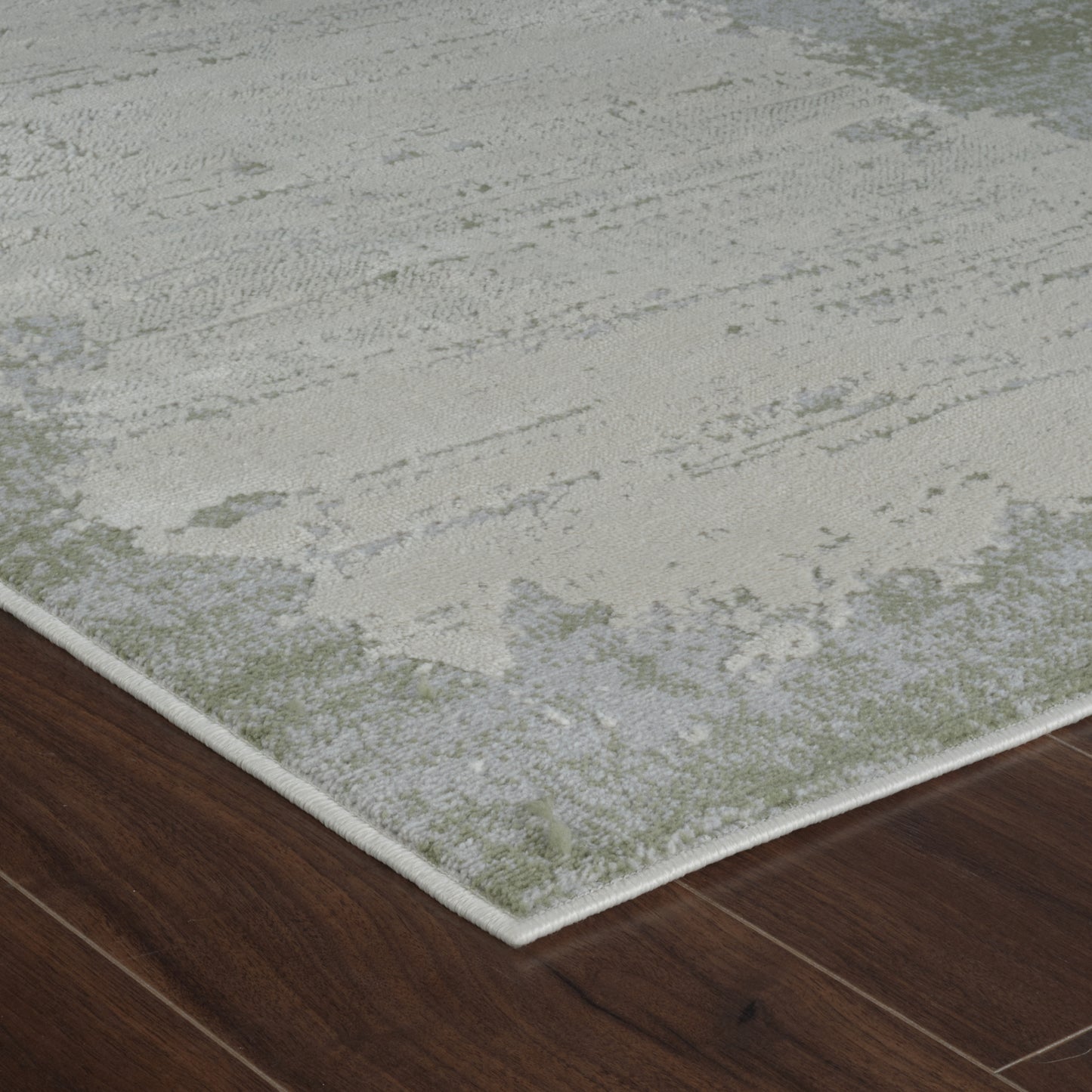 Tapis vert moderne abstrait Nomad