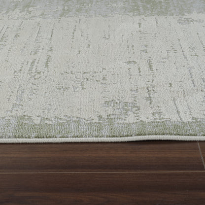 Tapis vert moderne abstrait Nomad