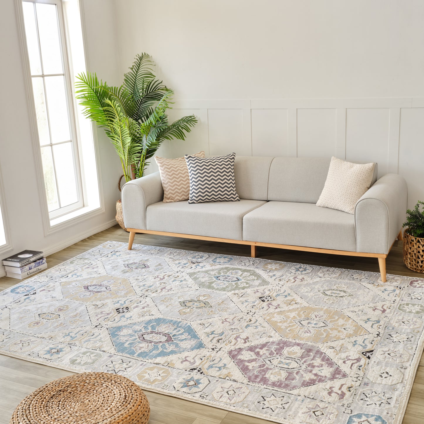 Nomad Vintage Boho Beige Rug