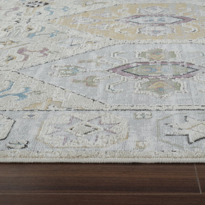 Tapis beige bohème vintage Nomad