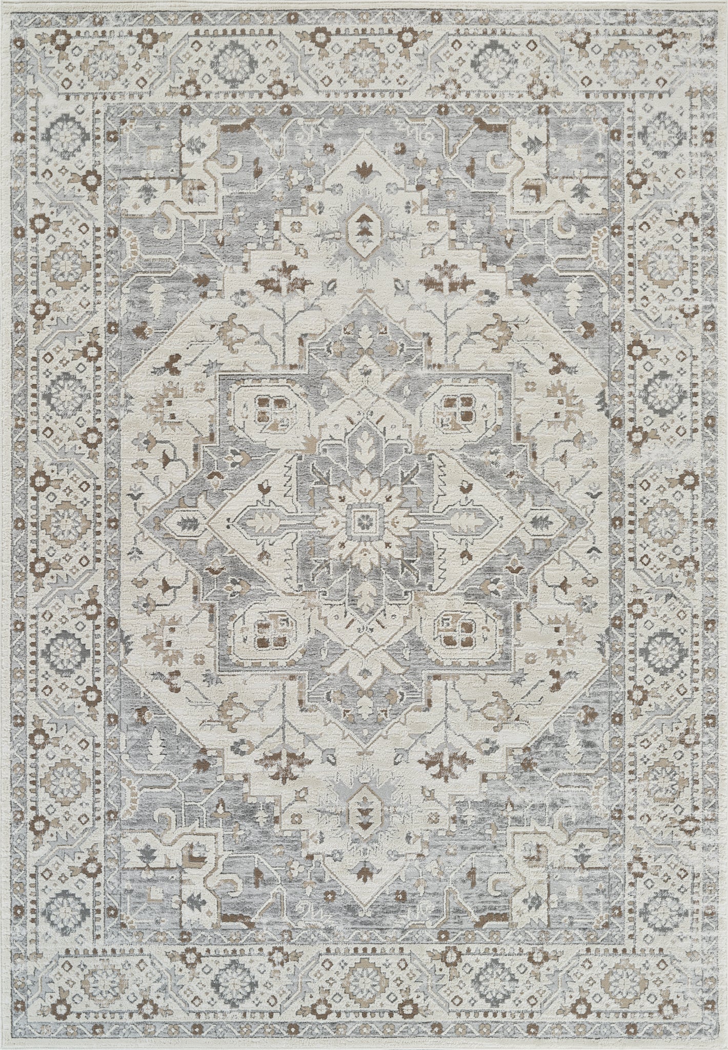 Tapis Oriental Persan Nomad Gris