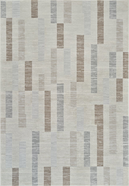 Tapis beige moderne abstrait Nomad