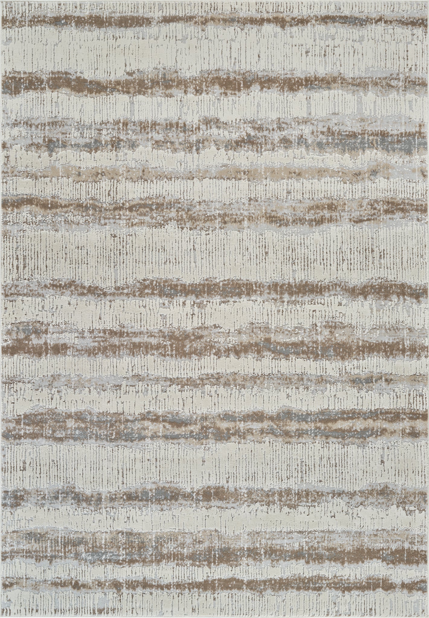 Tapis beige moderne abstrait Nomad