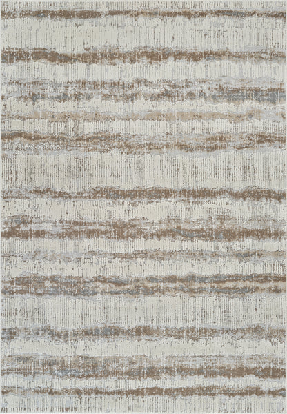 Tapis beige moderne abstrait Nomad