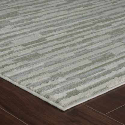 Tapis vert moderne abstrait Nomad