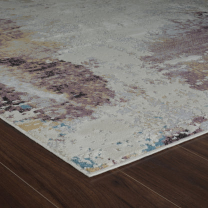 Tapis beige moderne abstrait Nomad