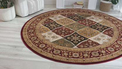 Tapis Rouge Traditionnel Marocain Majestueux