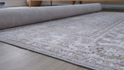 Tapis beige oriental vintage Cadence