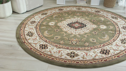 Majestic Persian Traditional Green Rug