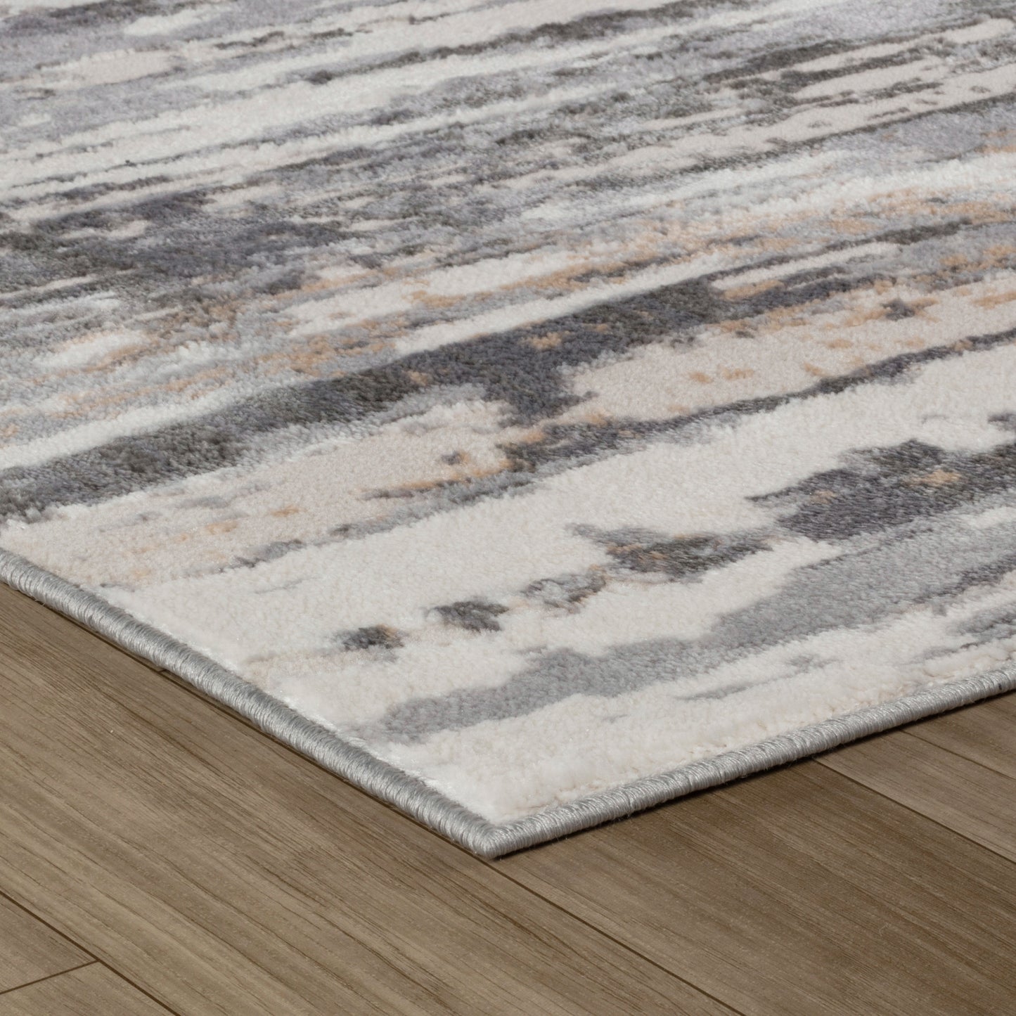 Tapis beige abstrait lignes Atlas