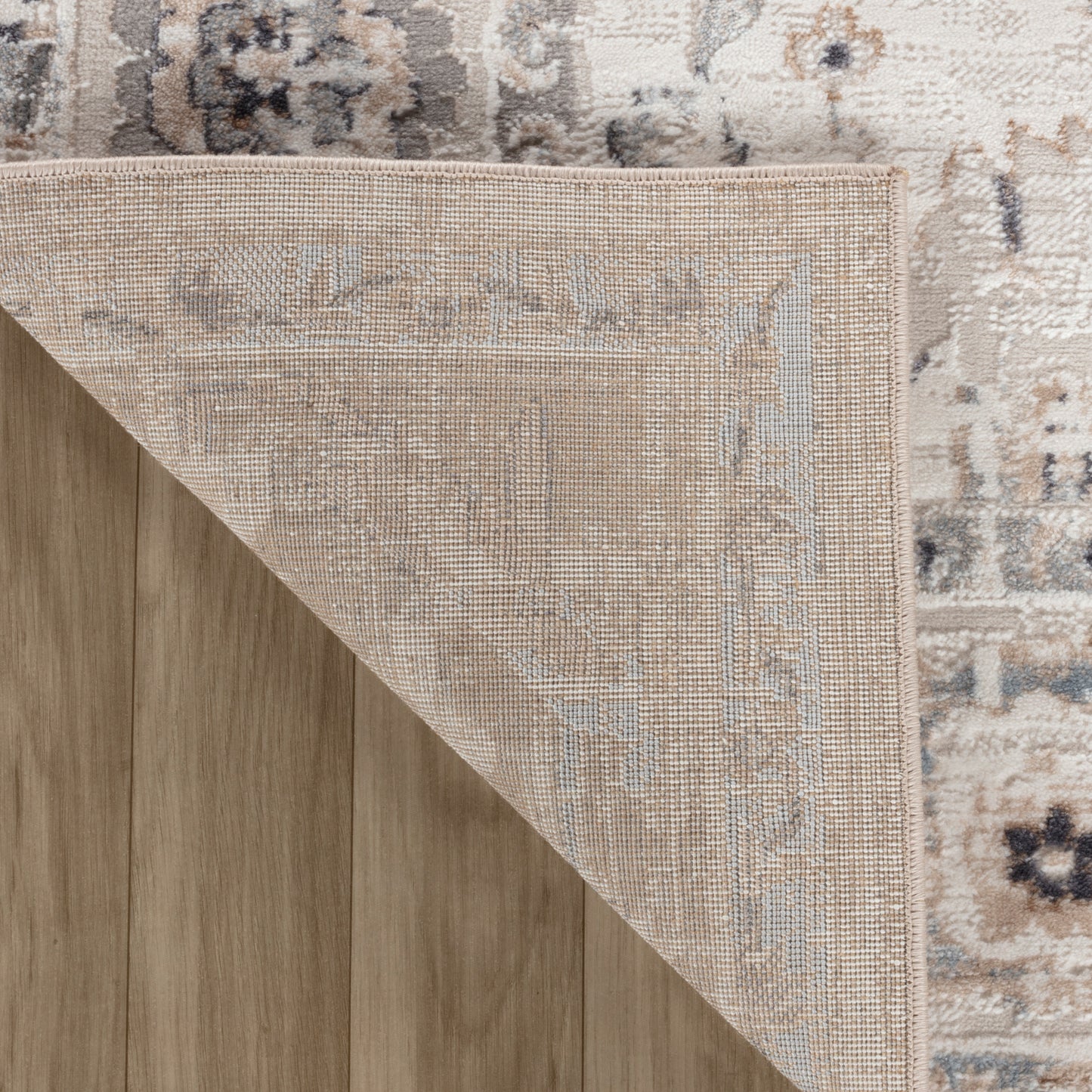 Atlas Scandinavian Distressed Beige Rug