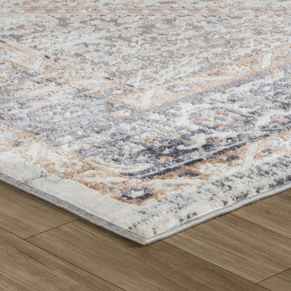 Tapis persan beige vieilli Atlas