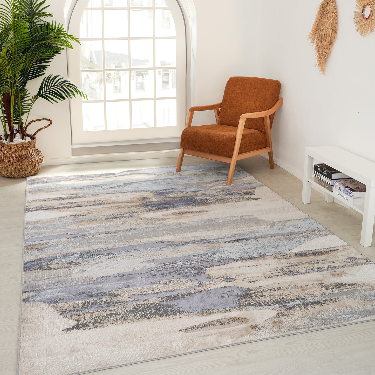 Atlas Mirage Abstract Blue Rug