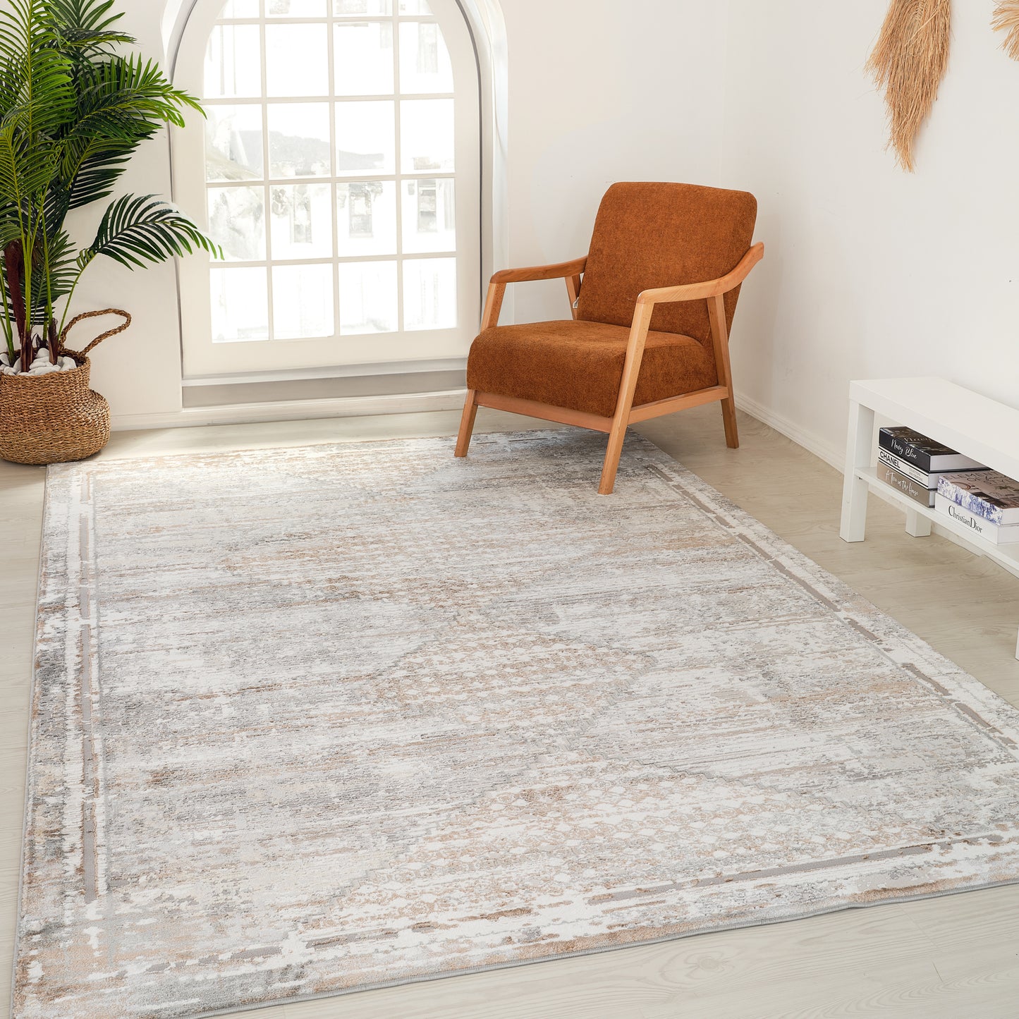 Tapis Atlas Vintage Boho Marron