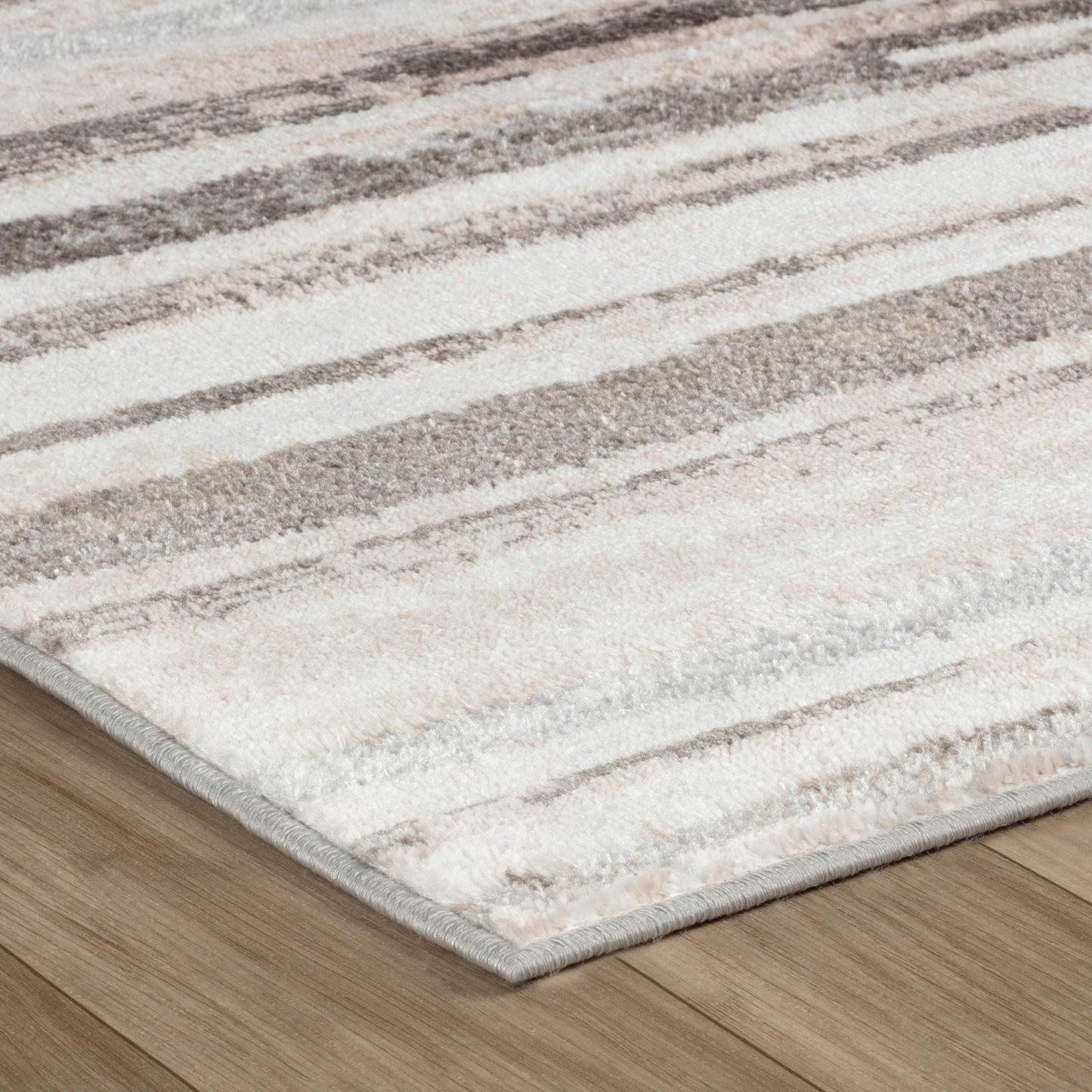 Tapis beige moderne abstrait Cadence