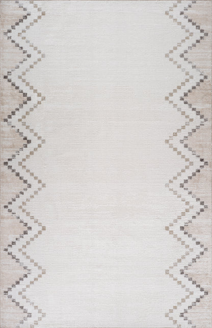 Tapis beige bohème abstrait Cadence