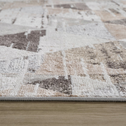 Cadence Abstract Modern Beige Rug