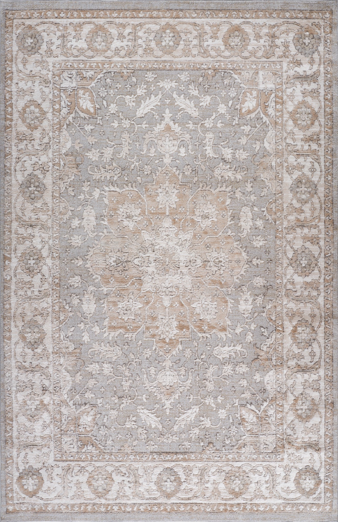 Tapis beige oriental vintage Cadence