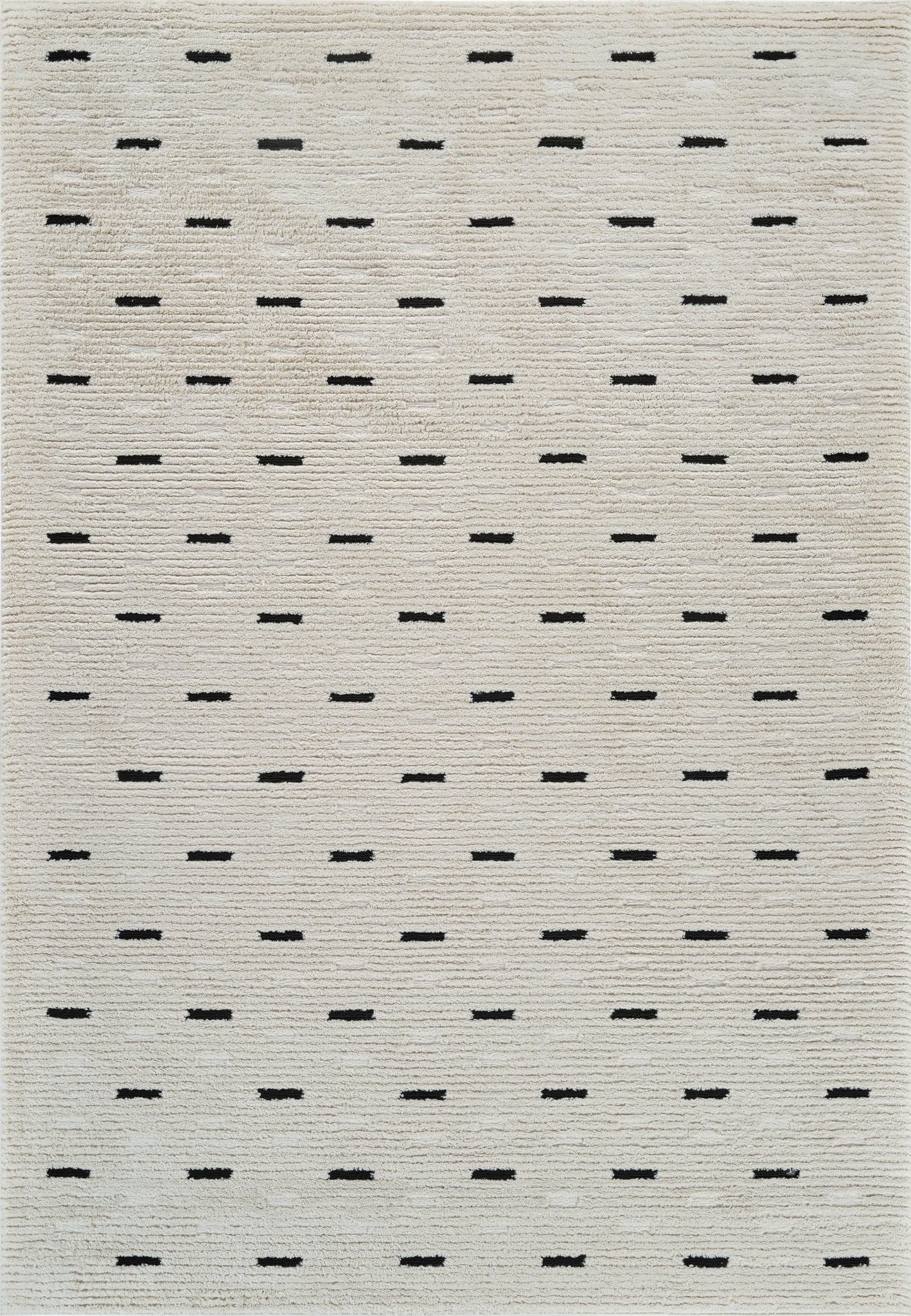 Domus Abstract Modern Cream Black Rug