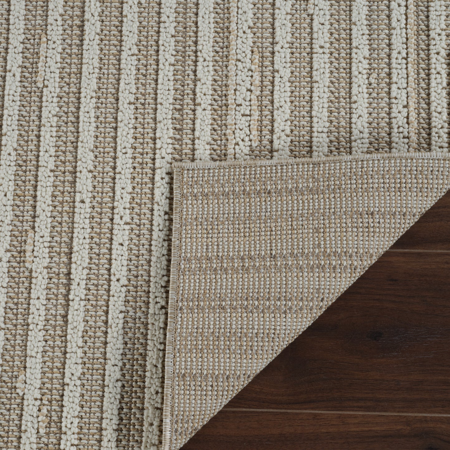 Hogar Striped Modern Brown Rug