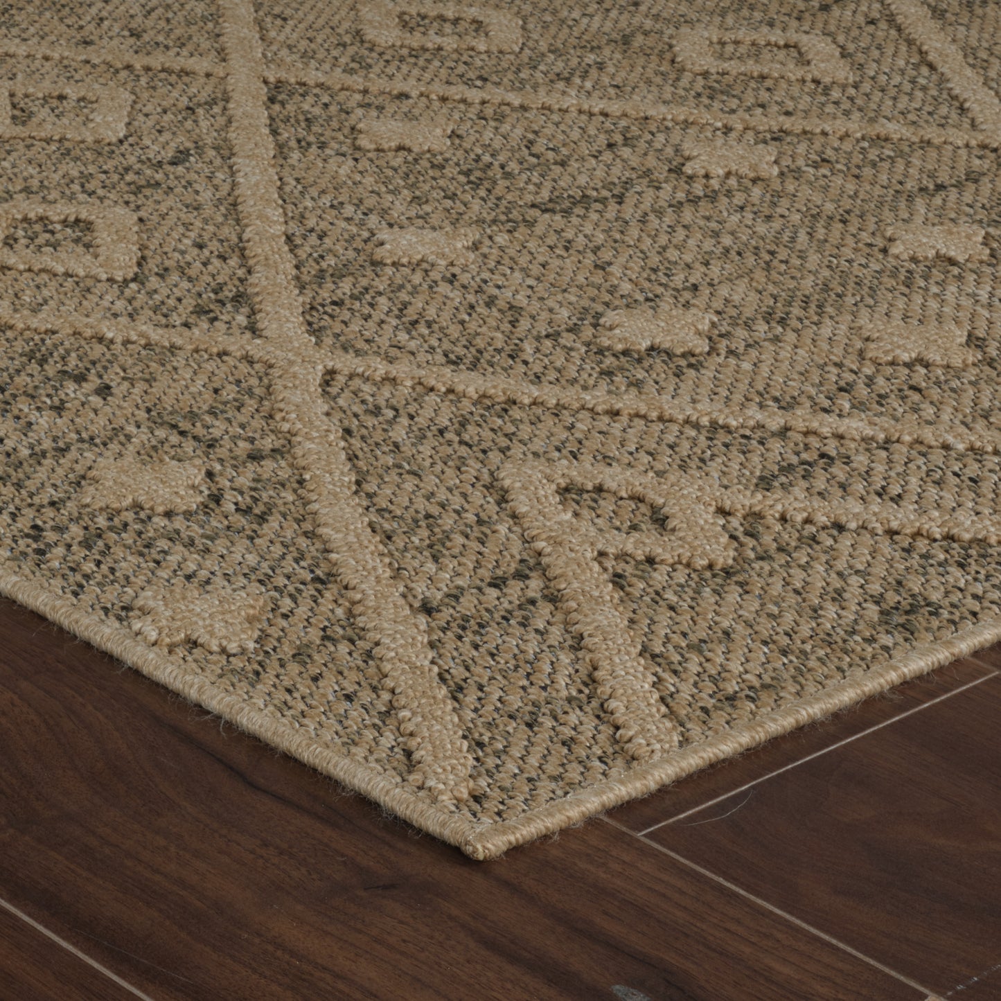 Hogar Abstract Boho Brown Rug