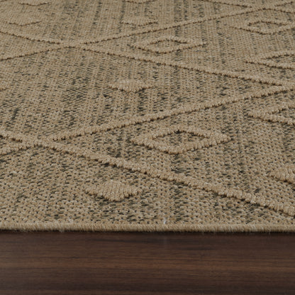 Hogar Abstract Boho Brown Rug