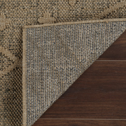 Hogar Abstract Boho Brown Rug