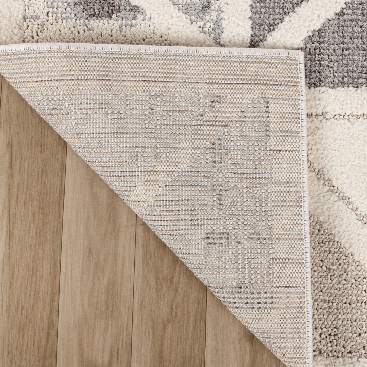 Nimbus Geometric Modern Cream Rug