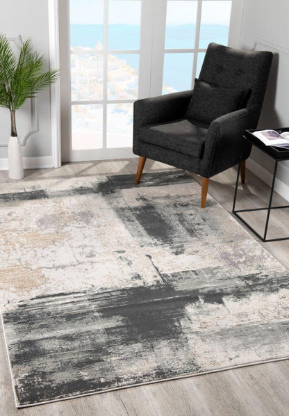 Silvia Scandinavian Contemporary Grey Rug